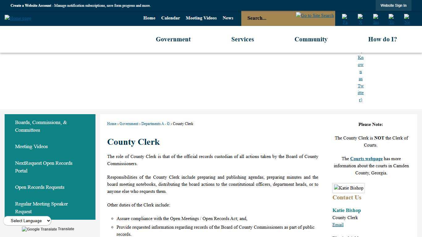 County Clerk Camden County, GA - Official Website